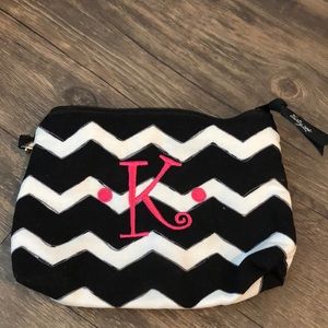 Thirty One Monogrammed “K” Bag and Bonus Pouch
